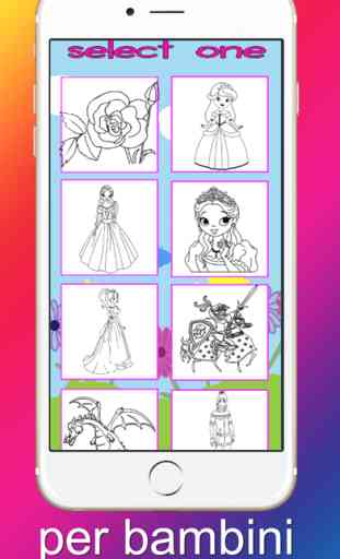 Principessa Disegni da colorare per bambini gioch 2