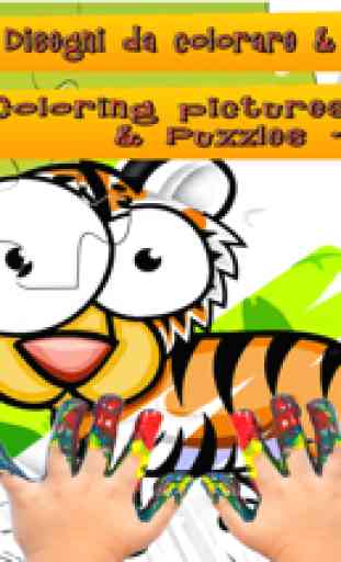 Puzzle & Dipingi - Safari (per bambini di tutte le età) 1