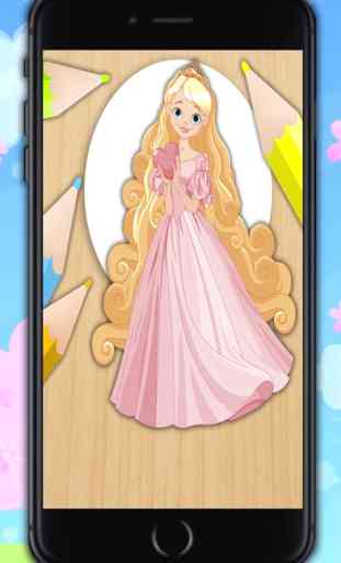Vernice Rapunzel - principesse da colorare 1