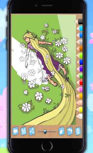 Vernice Rapunzel - principesse da colorare 2