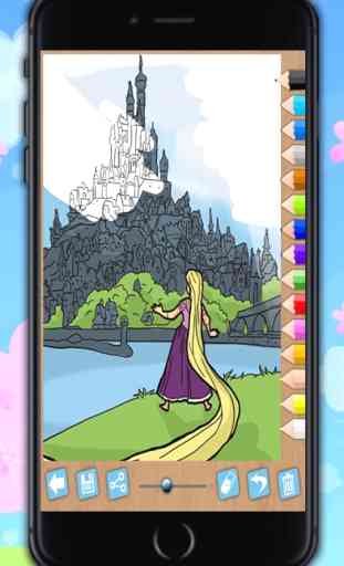 Vernice Rapunzel - principesse da colorare 3