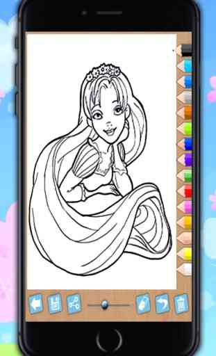 Vernice Rapunzel - principesse da colorare 4