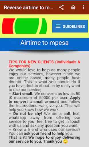 Airtime To Mpesa or Cash Kenya 2