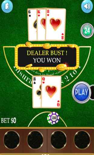 Blackjack 21 - free casino card game 3