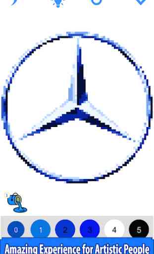 Cars Logo Color by Number: Pixel Art Coloring Book 4