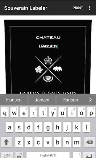 Chateau Souverain Labeler 4