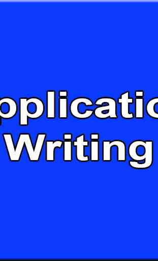 English Application Writing 3