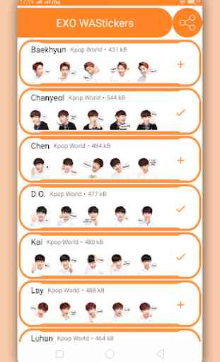 EXO Stickers for Whatsapp 1