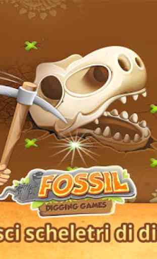 Giochi di dinosauri: scavo fossili 2