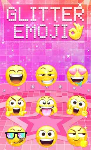 Glitter Emoji Sticker for Messenger 2