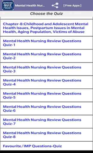 Mental Health Nursing Quiz 2