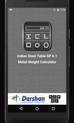 Metal Weight Calculator & IS SP 6.1 1