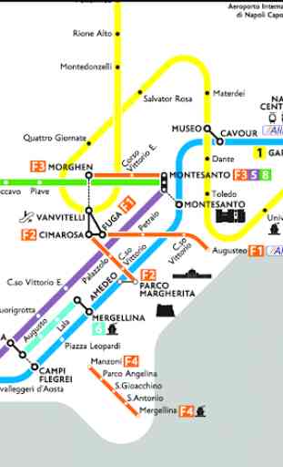 Naples Metro & Rail Map 3
