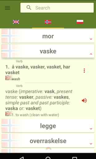 Norwegian learning, dictionary 1