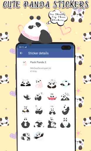 Panda Stickers For Whatsapp 2019 - WastickerApps 1