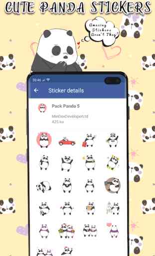Panda Stickers For Whatsapp 2019 - WastickerApps 2