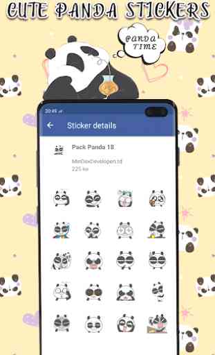 Panda Stickers For Whatsapp 2019 - WastickerApps 3