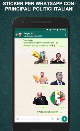 Politici italiani Sticker - WAStickerApps 1