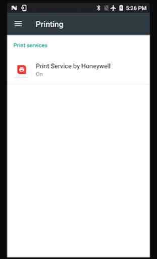 Print Service by Honeywell 1