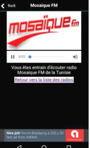 Radio Tunisie  Mosaique FM Shems FM Jawhara FM 4