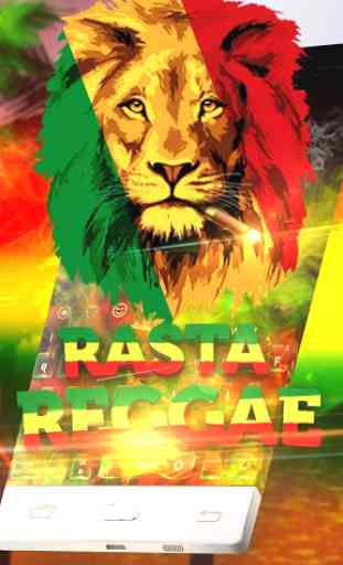 Rasta Reggae Lion Keyboard 2