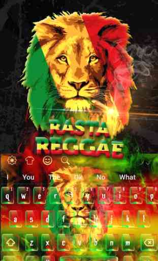 Rasta Reggae Lion Keyboard 4