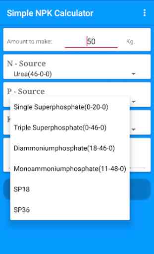 Simple NPK Calculator 4