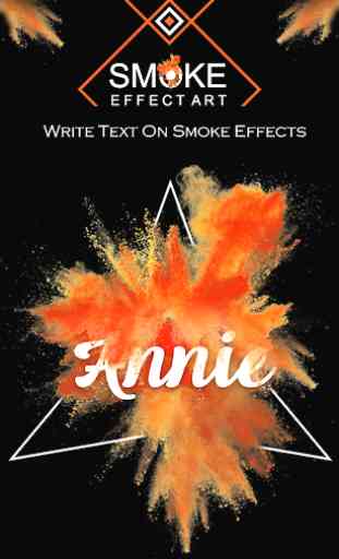 Smoke Effect Name Art : Focus N Filter Maker 1
