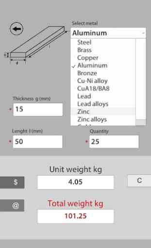 Steel Weight Calculator: Metal calculator - easy 3