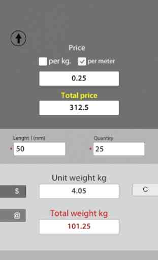 Steel Weight Calculator: Metal calculator - easy 4