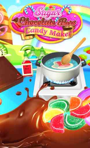 Sweet Rainbow Candy Cooking & Chocolate Candy Bars 1
