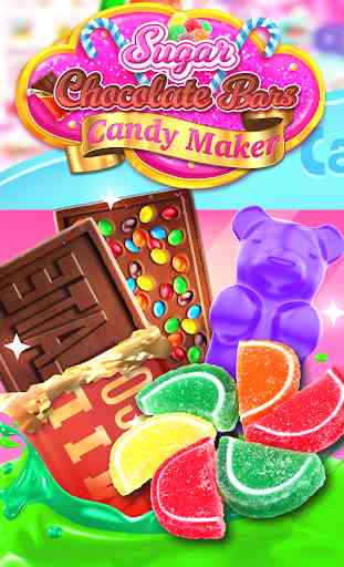 Sweet Rainbow Candy Cooking & Chocolate Candy Bars 3