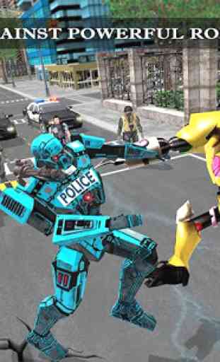 Transformer Robot Cop Shooting Action Game 3