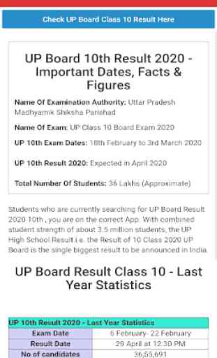 UP Board Result 2020 3