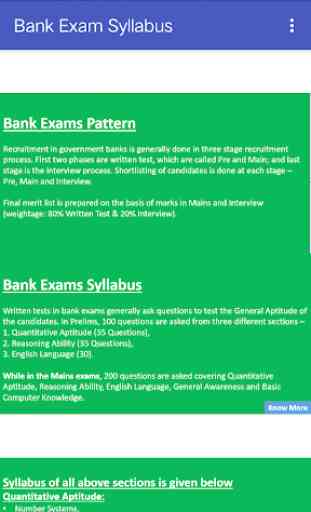 Bank Exam Syllabus 1