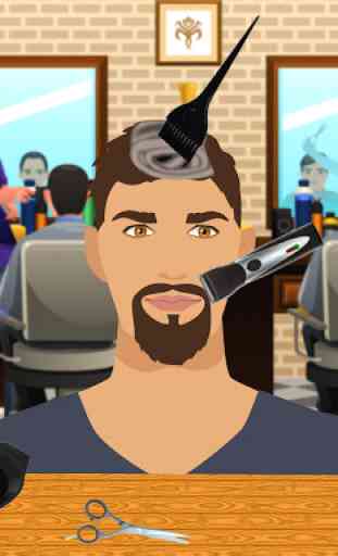 Barber Hair Cutting Salon: Mustache & Beard Shave 1