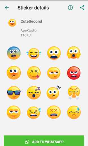 Big Emoji Stickers WAStickerApps 3
