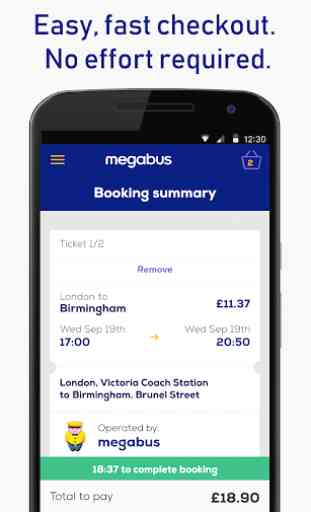 Booking for Mega Bus & Coaches 1