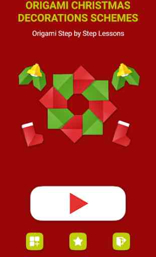 Decorazioni natalizie in carta origami 1