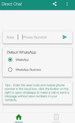 Direct Chat for WhatsApp without Save Phone Number 1