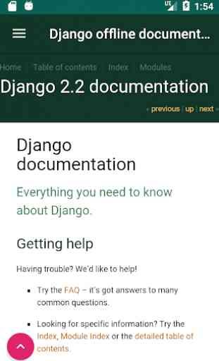Django documentation & tutorial offline 1