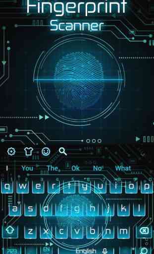 Fingerprint Scanner Keyboard Theme 3