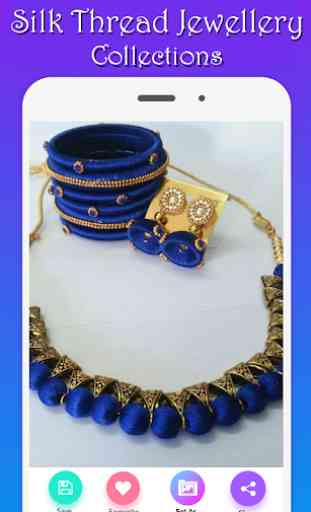 Latest Silk Thread Jewellery Designs 2