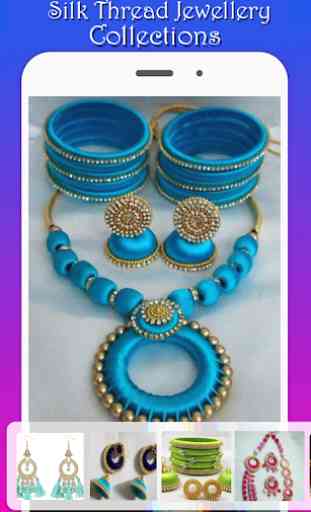 Latest Silk Thread Jewellery Designs 3