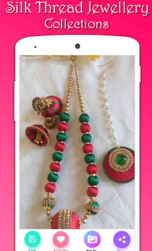 Latest Silk Thread Jewellery Designs 4