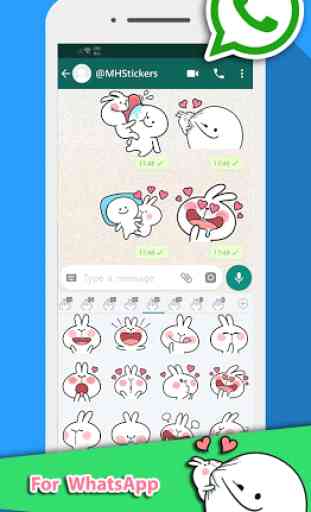 MHStickers for Whatsapp : Spoiled Rabbit 2