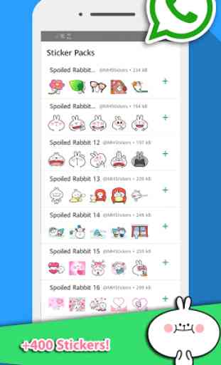 MHStickers for Whatsapp : Spoiled Rabbit 3