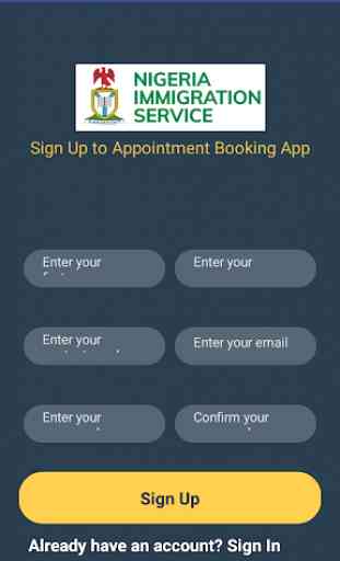 NIS Appointment Booking App 2