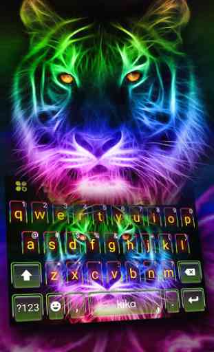 Nuovo tema Neon Tiger per Tastiera 1