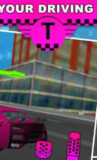 Pink Lady Crazy Taxi Driver 3D 2